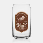 Albino Spider Halloween Party  Blikvorm Glas (Achterkant)