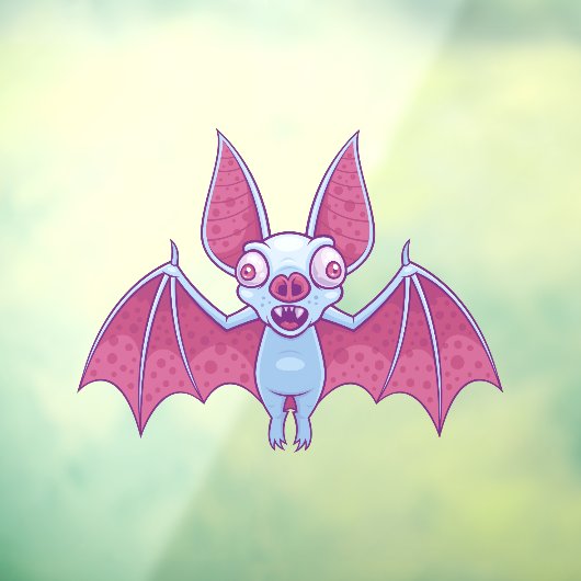 Albino Vampire Bat Raamsticker (Vel 3)
