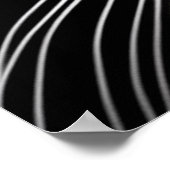 Albino White Cat Face Jewel Eyes Poster (Hoek)