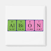Albion periodieke table name magnet (Voorkant)
