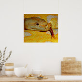 Alboino Birmese Python Snake Poster (Keuken)