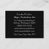 Alboneit Barok 2.5 Elegant Professioneel Visitekaartje (Achterkant)