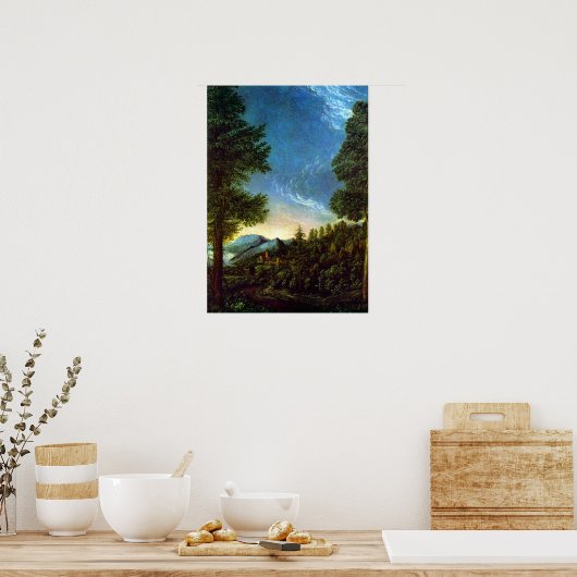 Albrecht Altdorfer Danube landscape Regensburg Poster (Keuken)