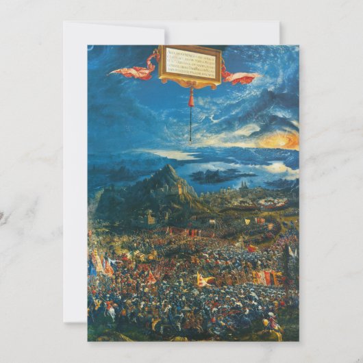 Albrecht Altdorfer - De strijd tegen Alexander at  Kaart (Voorkant)