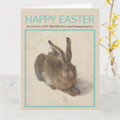 Albrecht Dürer 1502 HARE PaasKaart Kaart (Gele Bloem)