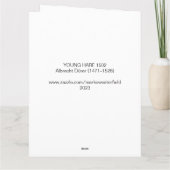 Albrecht Dürer 1502 HARE PaasKaart Kaart (Achterkant)