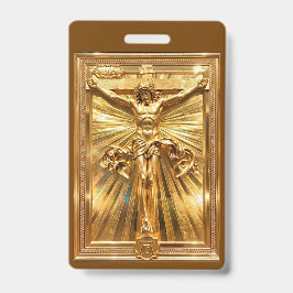Albrecht Dürer 1505 Christus aan het Kruis Puur Go Badge