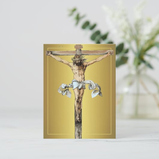 Albrecht Dürer 1505 Christus op het Briefkaart (Staand voorkant)