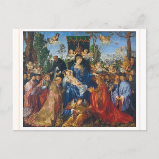 Albrecht Dürer 1506 Feast of the Rosary Briefkaart (Voorkant)