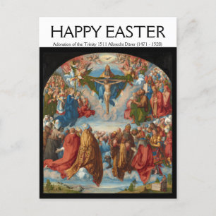 Albrecht Dürer 1511 Adoration of the Trinity Briefkaart