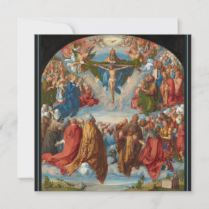 Albrecht Dürer 1511 Trinity Hi-Def Flat Kaart