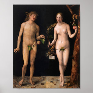 Albrecht Durer - Adam en Eva Poster