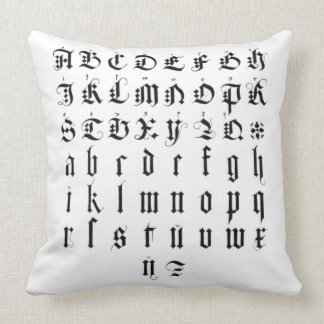 Albrecht Durer Alphabet Kussen
