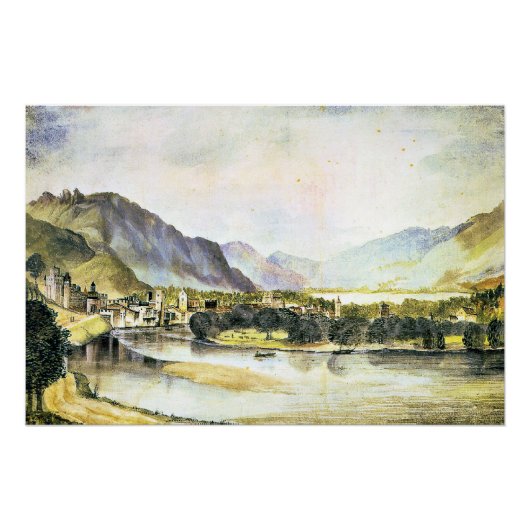 Albrecht Durer - De stad Trento Perfect Poster (Voorkant)