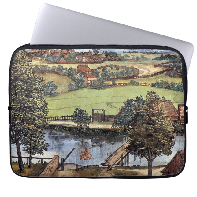 Albrecht Durer, De Trefileria op Peignitz, Laptop Sleeve (Voorkant)