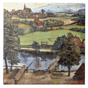 Albrecht Durer, De Trefileria op Peignitz, Tegeltje