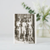 Albrecht Durer - De vier heksen Briefkaart (Staand voorkant)
