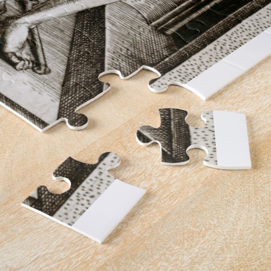 Albrecht Durer - De vier heksen Legpuzzel (Zijkant)