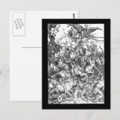 Albrecht Durer De vier paarden van de Apocalypse Briefkaart (Voorkant / Achterkant)