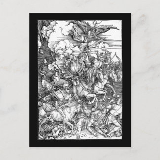 Albrecht Durer De vier paarden van de Apocalypse Briefkaart