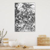 Albrecht Durer De vier paarden van de Apocalypse Poster (Keuken)
