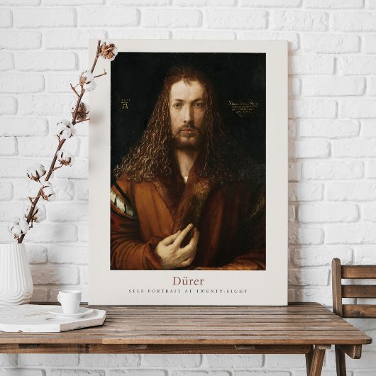 Albrecht Dürer Durer Self portret 1500 Exhibition Canvas Afdruk