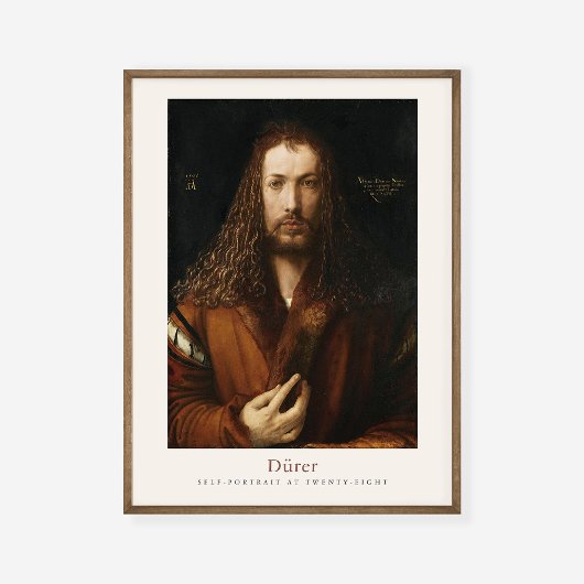 Albrecht Dürer Durer Self portret 1500 Exhibition Poster