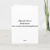 Albrecht Durer - GC van de Hazen van het Gebied Kaart (Achterkant)