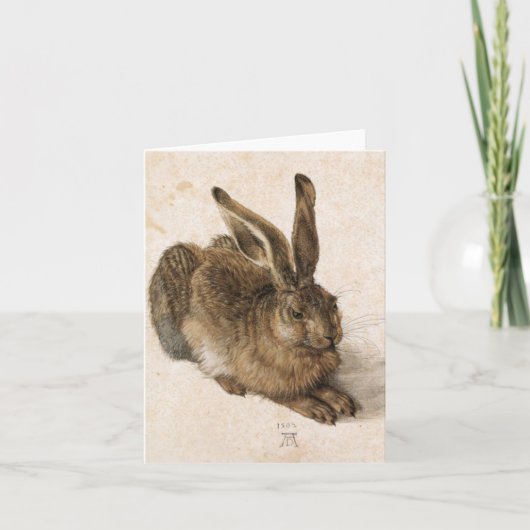 Albrecht Dürer - Jong Haas (Jonge haas), 1502 Kaart (Voorkant)