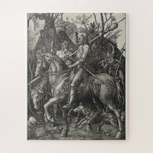 Albrecht Durer - Knight , Death and Devil Legpuzzel (Verticaal)