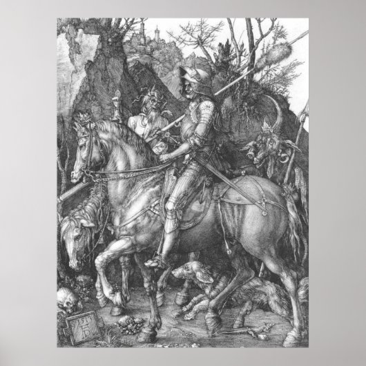 Albrecht Durer Knight Death and the Devil Poster (Voorkant)