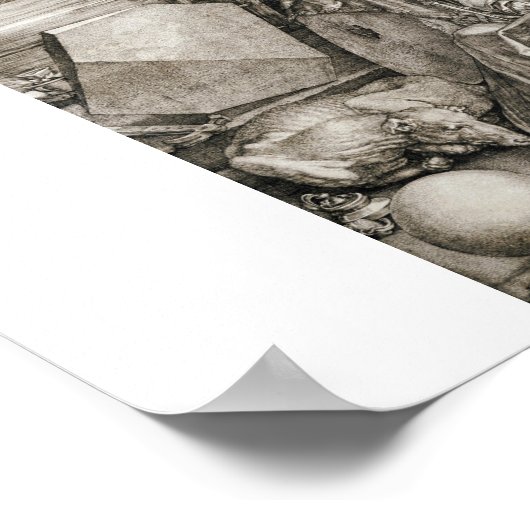 Albrecht Durer - Melancholia Poster (Hoek)