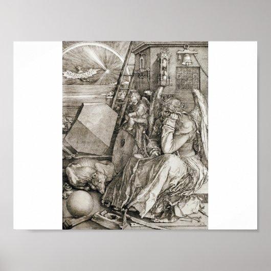 Albrecht Durer - Melancholia Poster (Voorkant)