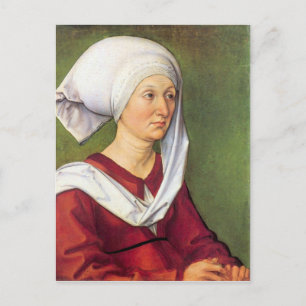 Albrecht Durer - Portret van Barbara Durer, gebore Briefkaart