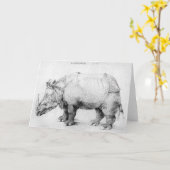 Albrecht Durer Rhinoceros Kaart (Gele Bloem)
