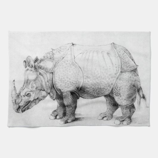 Albrecht Durer Rhinoceros Kitchen Towel Theedoek (Horizontaal)