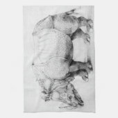 Albrecht Durer Rhinoceros Kitchen Towel Theedoek (Verticaal)