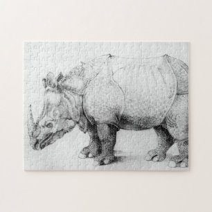 Albrecht Durer Rhinoceros Puzzle Legpuzzel