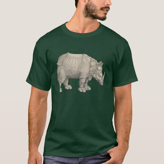 Albrecht Dürer Rhinoceros T-shirt (Voorkant)