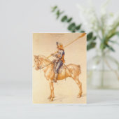 Albrecht Durer - Rider in het harnas Briefkaart (Staand voorkant)