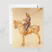 Albrecht Durer - Rider in het harnas Briefkaart (Voorkant / Achterkant)