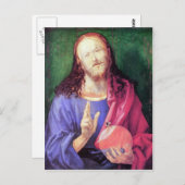 Albrecht Durer - Salvator Mundi Briefkaart (Voorkant / Achterkant)