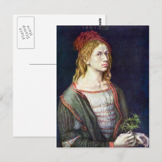 Albrecht Durer - Self Portrait 3 Briefkaart (Voorkant / Achterkant)