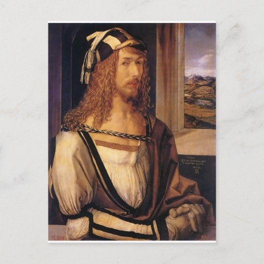 Albrecht Durer Self Portrait Briefkaart (Voorkant)