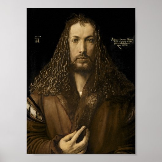 Albrecht Durer - Self Portrait Poster (Voorkant)