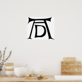 Albrecht Durer Signature Monogram Poster (Keuken)