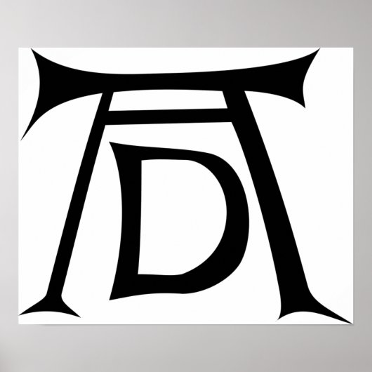 Albrecht Durer Signature Monogram Poster (Voorkant)