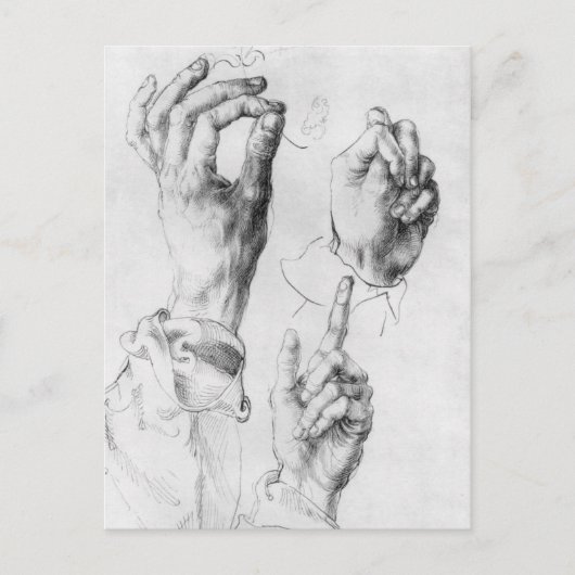 Albrecht Durer Sketch Briefkaart (Voorkant)