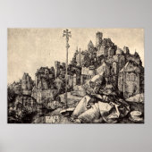 Albrecht Durer St Anthony in de stad Poster (Voorkant)
