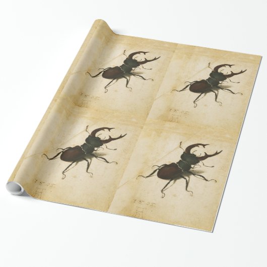 Albrecht Durer Stag Beetle Renaissance  Art Cadeaupapier (Uitgerold)